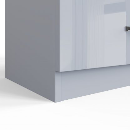 FWStyle Chilton 8 Drawer Chest Of Drawers - Grey Gloss Front - Image 9