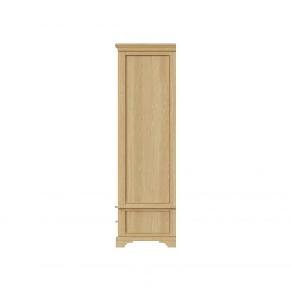 Faire 120cm Sliding Combination Wardrobe in Natural Oak with Oak Top - Image 9