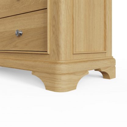Faire 4+2 Chest Of Drawers in Natural Oak with Oak Top - Image 8