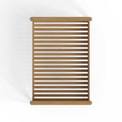 Faire 4ft6 Double Shaker Panel Bed in Natural Oak - Image 4