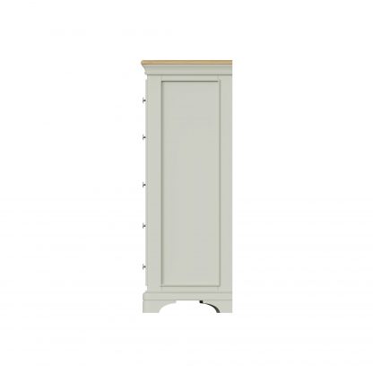 Faire 8 Drawer Chest Of Drawers in Sage Green with Oak Top - Image 8