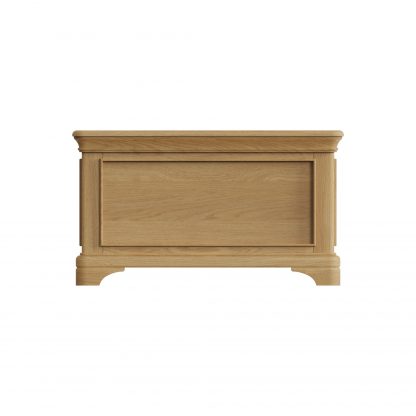 Faire Ottoman Blanket Box in Natural Oak with Oak Top - Image 4