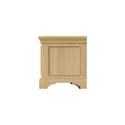 Faire Ottoman Blanket Box in Natural Oak with Oak Top - Image 9
