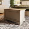 Faire Ottoman Blanket Box in Putty with Oak Top - Image 9