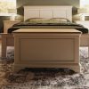 Faire Ottoman Blanket Box in Putty with Oak Top
