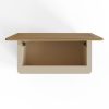 Faire Ottoman Blanket Box in Putty with Oak Top - Image 2