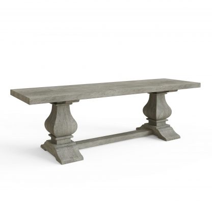 Bowood 1.5m Dining Bench Solid Reclaimed Limewashed Pine - Image 4