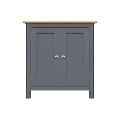 Taberno Oak 2 Door Compact Sideboard Graphite Blue - Image 5