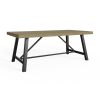 Lowry 2m Dining Table Driftwood Lacquered Solid Reclaimed Pine - Image 9