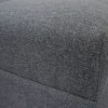 Harmony Storage Footstool - Dark Grey - Image 5