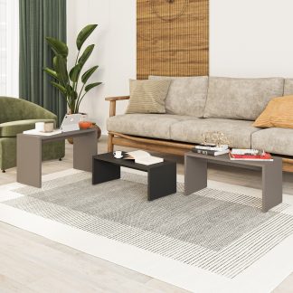 Kanta Modern Coffee Table Mocha Grey