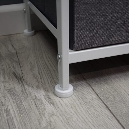 FWStyle Lotte Modern 2 Drawer Bedside Cabinet Grey - Image 8