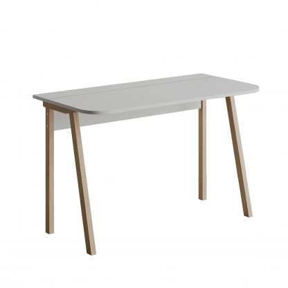 Luton Modern Desk White 120cm Wide - Image 3