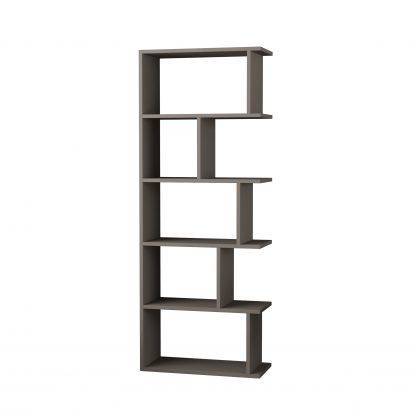 Tapi Modern Bookcase Display Unit Anthracite Grey Tall 159cm - Image 3