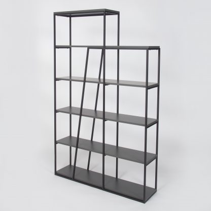 Pal Modern Bookcase Display Unit Anthracite Grey Tall 178cm - Image 7
