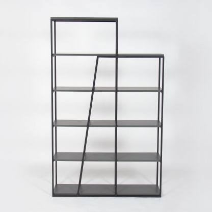 Pal Modern Bookcase Display Unit Anthracite Grey Tall 178cm - Image 6