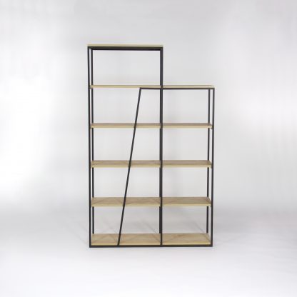 Pal Modern Bookcase Display Unit Natural Oak Effect Tall 178cm - Image 6