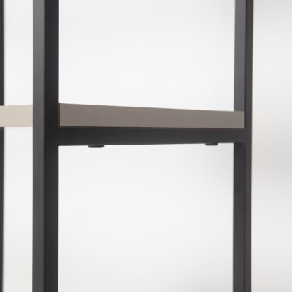 Pal Modern Bookcase Display Unit Mocha Grey Tall 178cm - Image 8