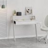 Cowork Modern Desk Ancient White Wall Mounted With Drawer 94cm Wide - Image 5