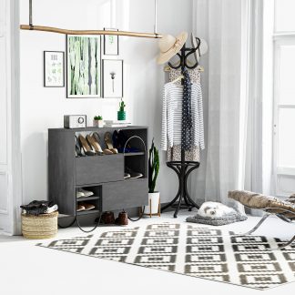 Norfolk Shoe Cabinet Retro Grey