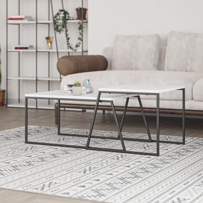 Pal Modern Coffee Table White - Image 11