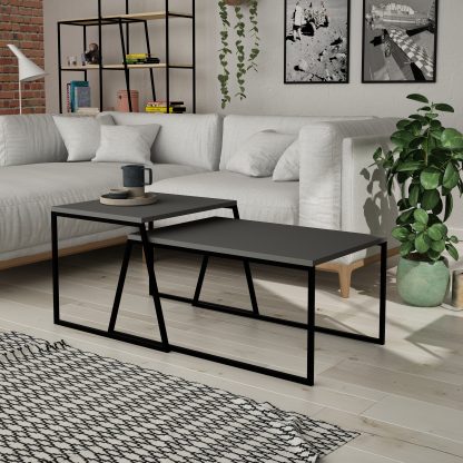 Pal Modern Coffee Table Anthracite Grey - Image 9