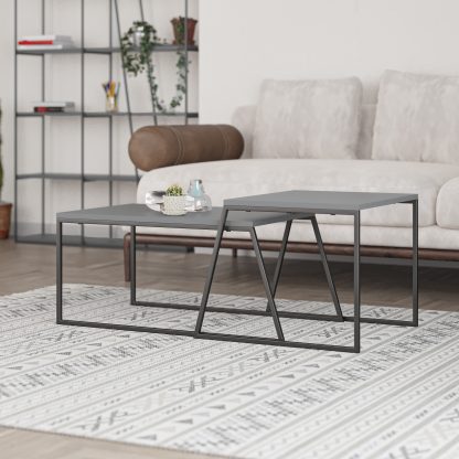 Pal Modern Coffee Table Anthracite Grey - Image 14