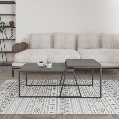 Pal Modern Coffee Table Anthracite Grey
