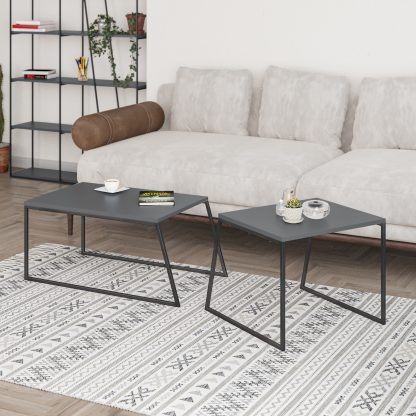 Pal Modern Coffee Table Anthracite Grey - Image 12