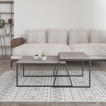 Pal Modern Coffee Table Mocha Grey