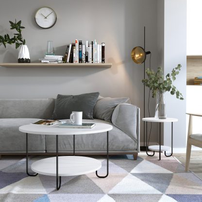 Corro Modern Coffee Table White
