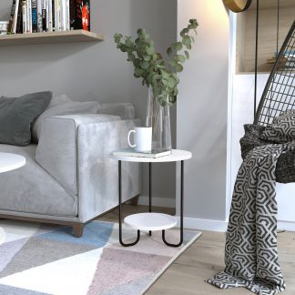 Corro Modern Side End Table White