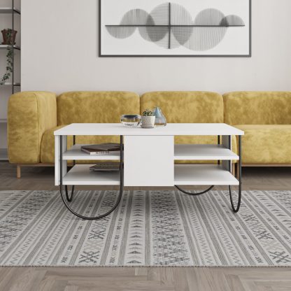 Norfolk Modern Coffee Table White