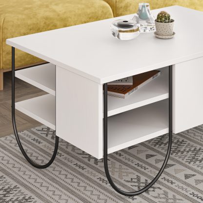 Norfolk Modern Coffee Table White - Image 3
