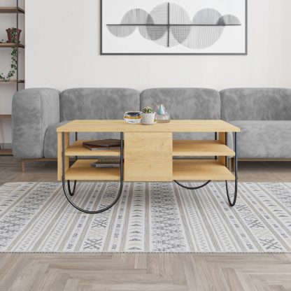 Norfolk Modern Coffee Table Oak - Image 7