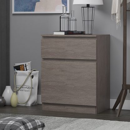 FWStyle Stora 1 Door 1 Drawer Multi-Storage Unit - Rustic Oak - Image 5