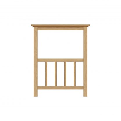 Taberno Oak Magazine Rack Turntable Stand Natural Oak - Image 3