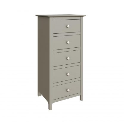 Palma 5 Drawer Chest of Drawers Pale Grey - Image 6