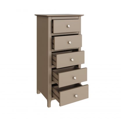 Palma 5 Drawer Chest of Drawers Putty - Image 5