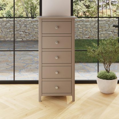 Palma 5 Drawer Chest of Drawers Putty