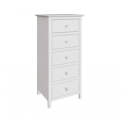 Palma 5 Drawer Chest of Drawers Pure White - Image 6