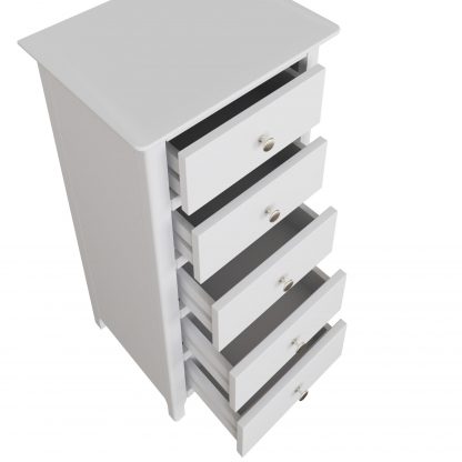 Palma 5 Drawer Chest of Drawers Pure White - Image 7