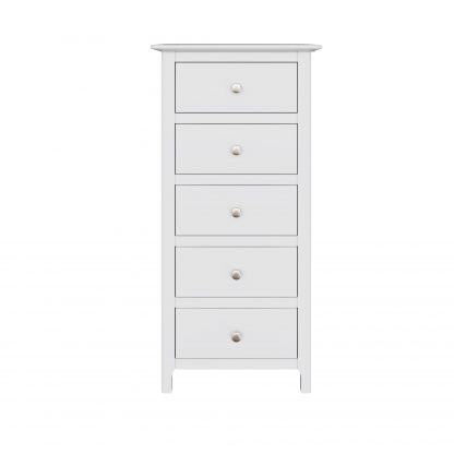 Palma 5 Drawer Chest of Drawers Pure White - Image 5