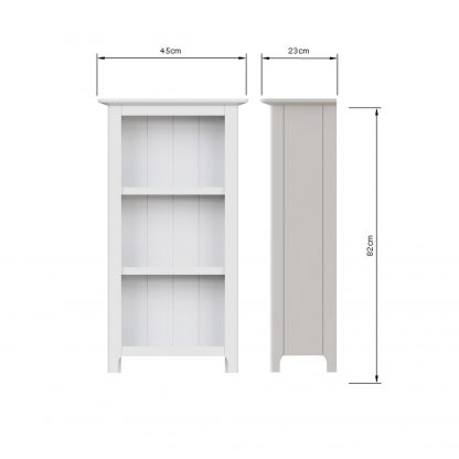 Palma 3 Tier Bookcase Pure White - Image 2