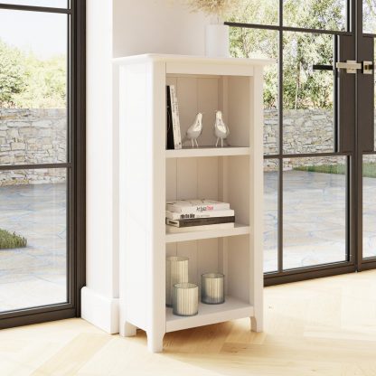 Palma 3 Tier Bookcase Pure White - Image 3