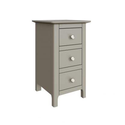 Palma 3 Drawer Bedside Cabinet Pale Grey - Image 6