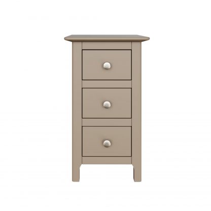 Palma 3 Drawer Bedside Cabinet Putty - Image 5