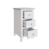 Palma 3 Drawer Bedside Cabinet Pure White - Image 4