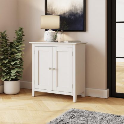 Palma 2 Door Compact Sideboard Pure White - Image 3