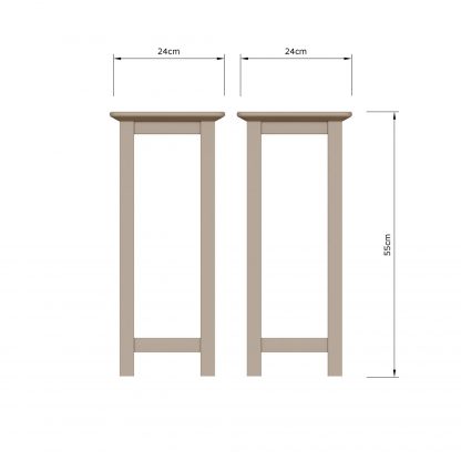 Palma Side Table Plant Stand Putty - Image 2